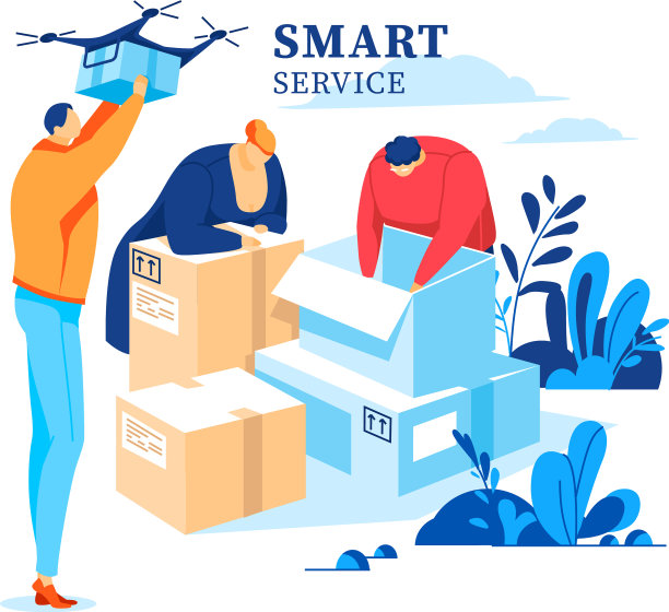 与客户一起完成包装订单的交付工作图片下载