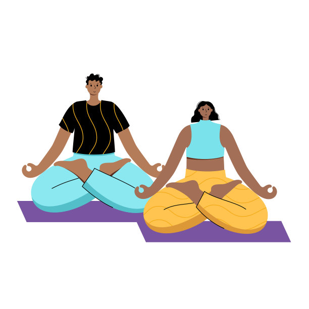 瑜伽平坦健康生活方式图片下载
