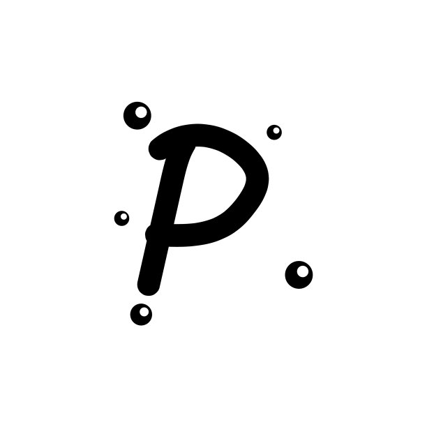 P手绘字母设计模板图片下载