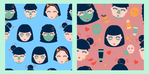 韩国护肤模式图片下载