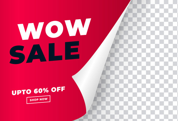 向量横幅,出售。旗主题营销。哇。图片下载