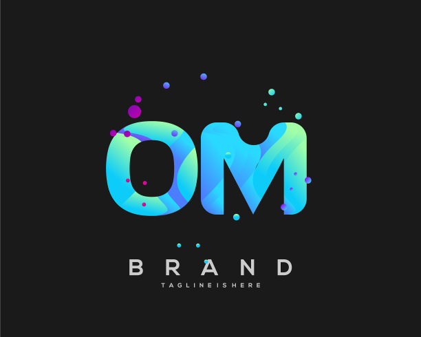 Om初始标识与彩色模板图片下载