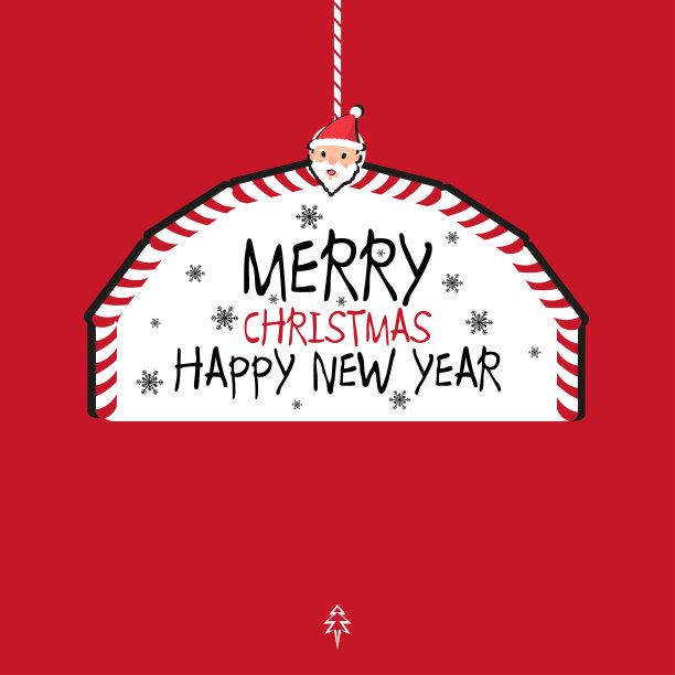 圣诞快乐卡。摩登又愉快的生日贺卡。图片下载