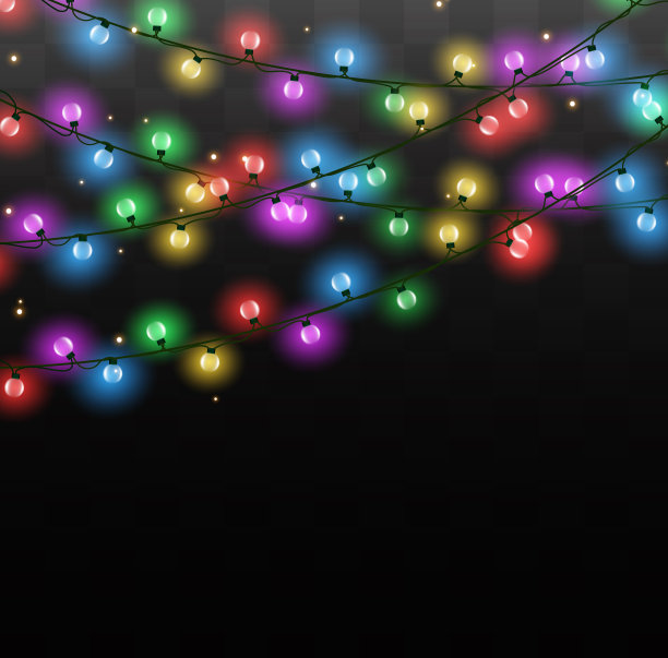 圣诞灯效果图片下载