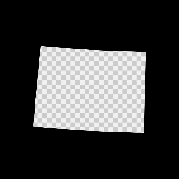 美国科罗拉多州的模具地图。激光切割模板上透明的背景。矢量插图。图片下载