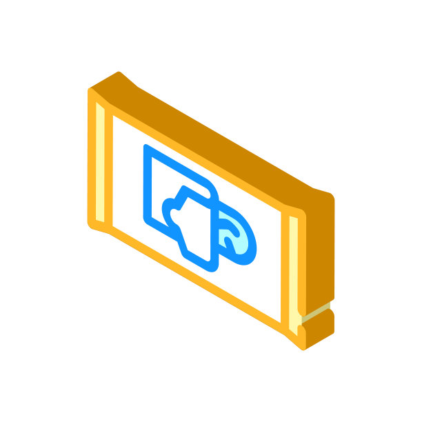 湿纸巾过敏原等角图标矢量插图图片下载