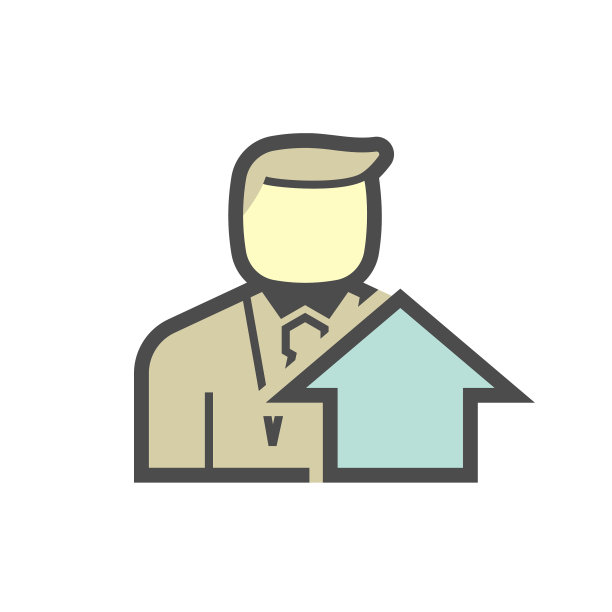 房地产代理和投资图标设计上图片下载