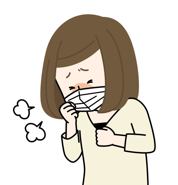 女人不舒服咳嗽图片下载