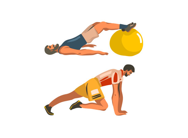 手绘抽象股票平面图形图片下载