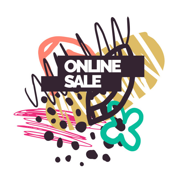 现代网上销售海报造型各异图片下载