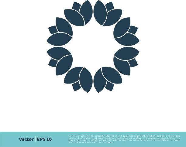 观赏花边框图标标志图片下载