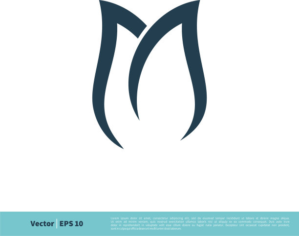 旋风郁金香花图标标识模板设计eps图片下载