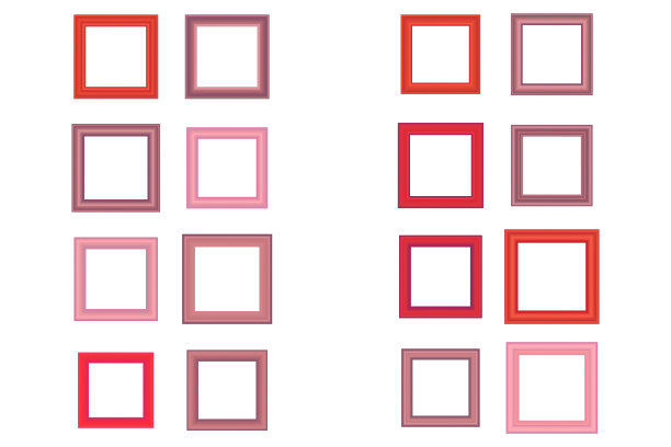 大套方形复古木制框架为您的设计。复古封面。发短信的地方。复古古董粉红色漂亮的矩形框架。图片下载