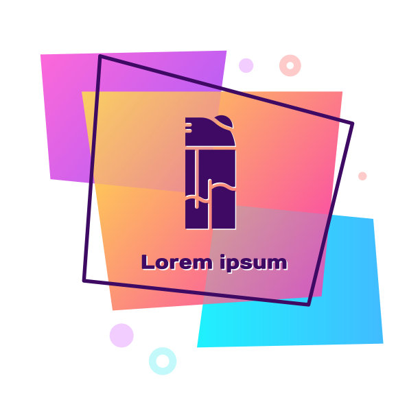 紫色打火机图标孤立在白色背景图片下载