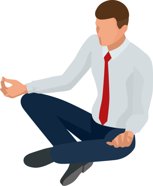 等距商人孤立在写创造图片下载