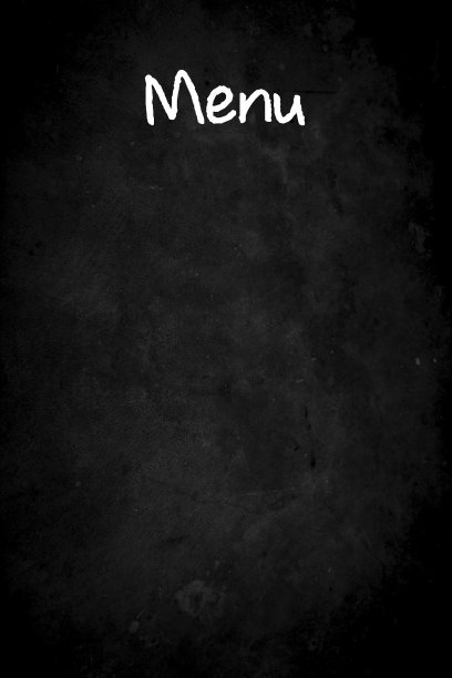 一家餐馆空菜单的石板招牌图片下载