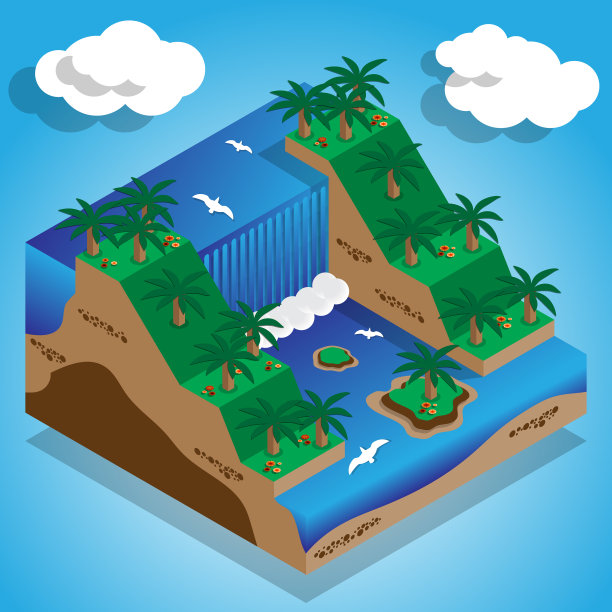 天然瀑布图片下载