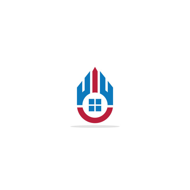 房屋窗户商业logo图片下载