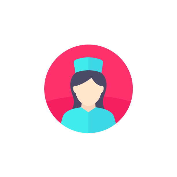 白色的护士图标图片下载