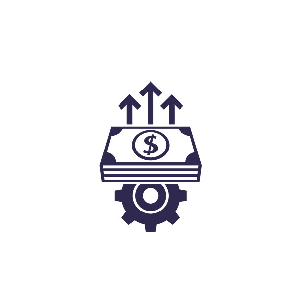 白色背景上的金融效率图标图片下载
