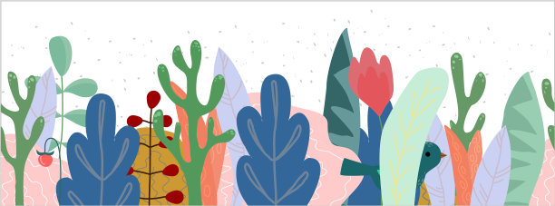 无缝隙的花边叶和植物图片下载