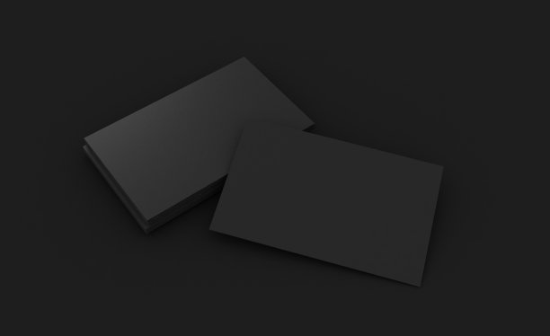 最小商务名片3d渲染平面设计。图片下载