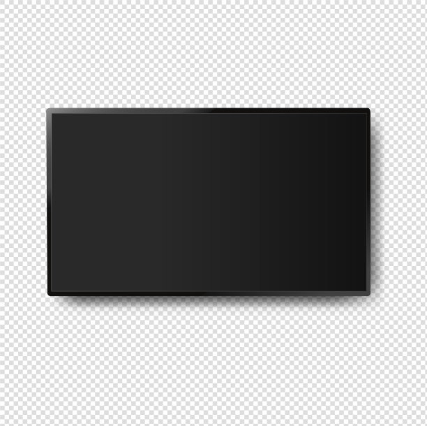 4k显示器led电视透明背景图片下载