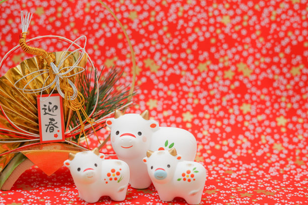 牛年贺卡、过年材料(2021年生肖)图片下载