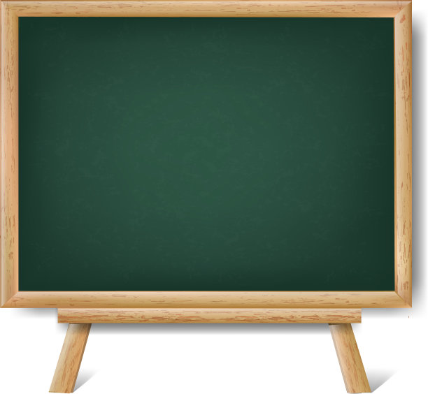绿色黑板上的木桌图片下载