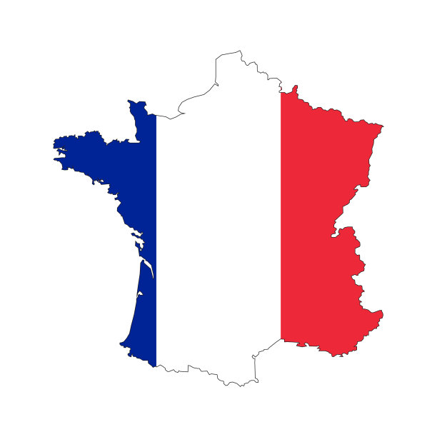 法国地图标记图片下载