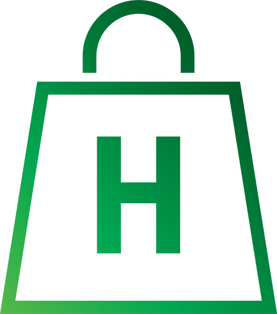 购物袋上的字母h图片下载