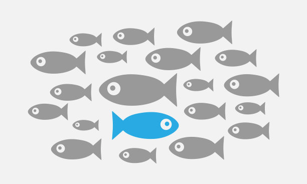 个性概念不像别人鱼图片下载