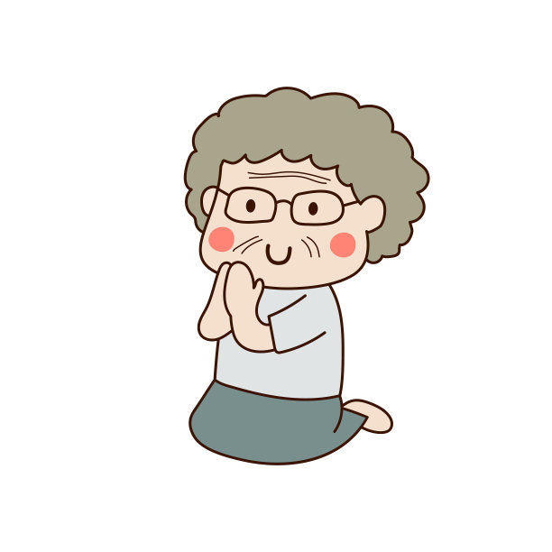 奶奶坐在致敬图片下载