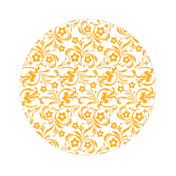 圆形图标与花图案，纸杯蛋糕形式模板图片下载