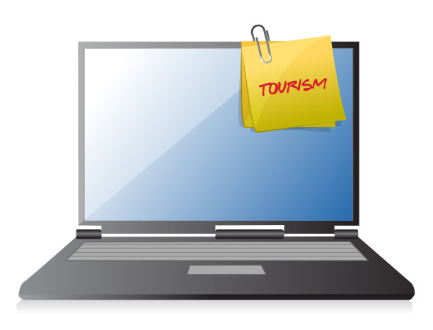 旅游帖子上的一个电脑插图设计图片下载