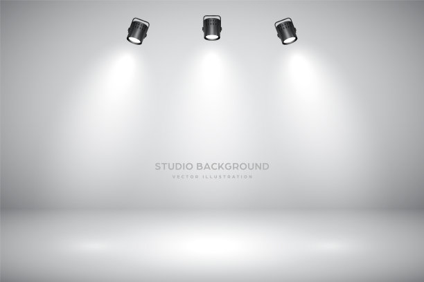 空灰色工作室抽象背景与聚光灯。产品展示的背景图片下载
