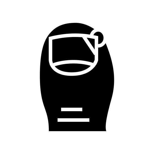 棉花下指甲字形图标矢量插图图片下载