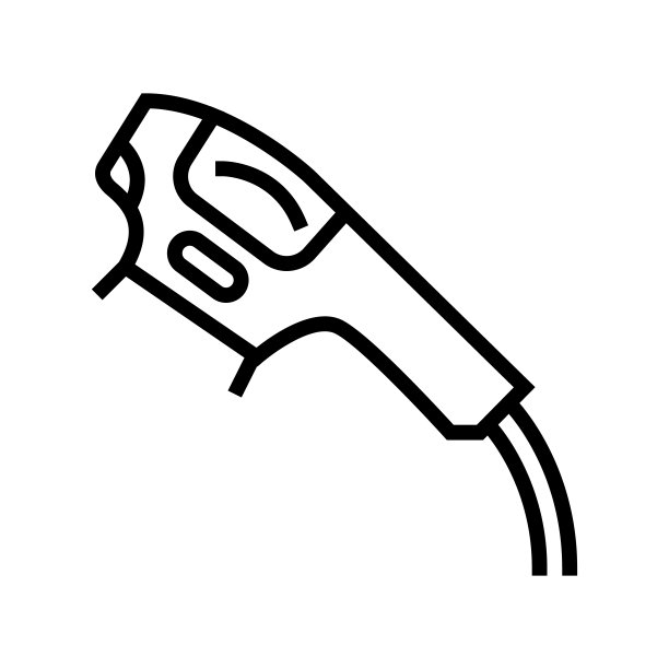 二极管激光线图标矢量插图图片下载