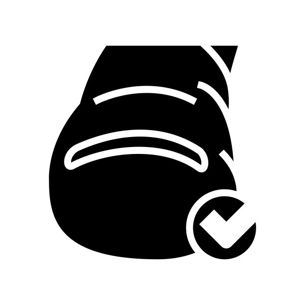 健康的指甲字形图标矢量插图图片下载