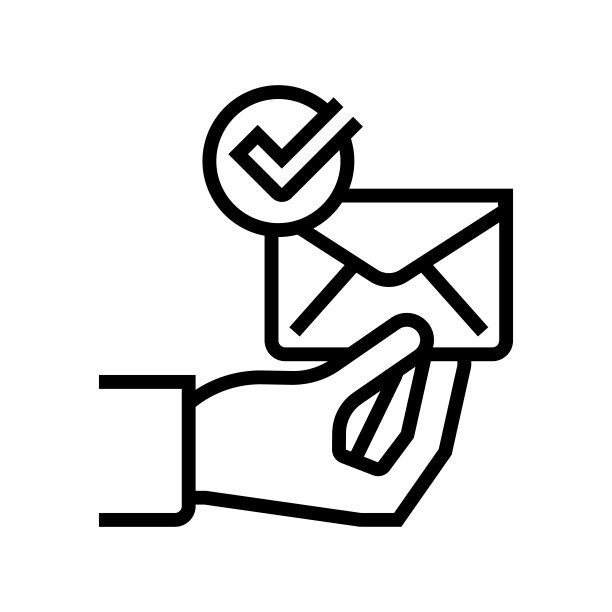 批准的消息行图标矢量插图图片下载