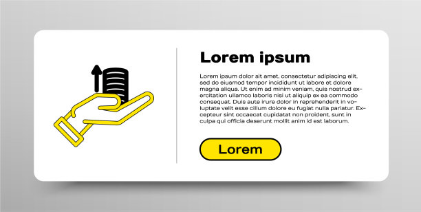 线钱在手图标孤立白色图片下载