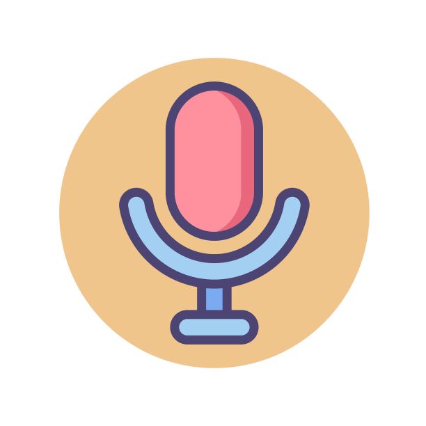 麦克风图标在平面设计风格。卡拉ok概念麦克风。Mic符号用于网页，手机UI设计，标志元素。图片下载