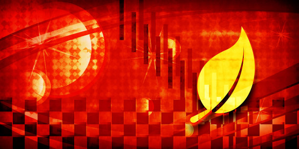 叶子图标夏季太阳爆发阳光橙色光横幅背景黑暗插图图片下载