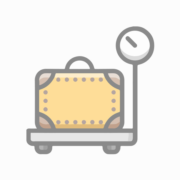 鳞片和手提箱公文包行李图标符号插图在平坦和现代风格可为您的设计图片下载