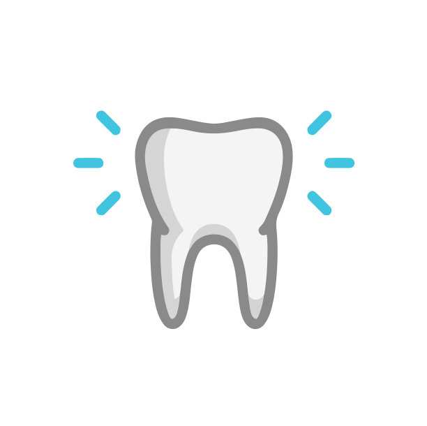 牙齿图标符号插图在平面设计和现代风格图片下载