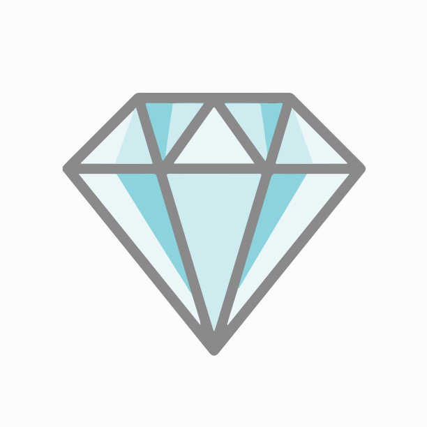 钻石宝石图标符号插图在平坦和现代风格可为您的设计图片下载