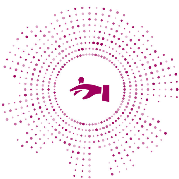 紫色结婚戒指在手孤立图标上图片下载