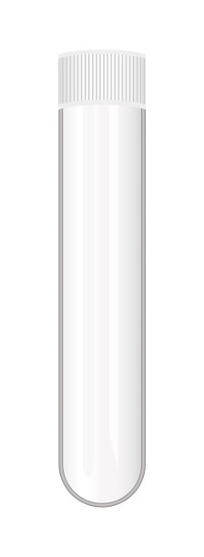 实验室玻璃器皿，空玻璃试管。科学的说明。图片下载