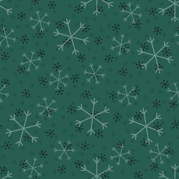 无缝的圣诞图案涂鸦与手随机画雪花。礼物包装纸，有趣的纺织织物印花，设计，装饰，食品包装，背景。新年。光栅副本。绿色,灰色图片下载
