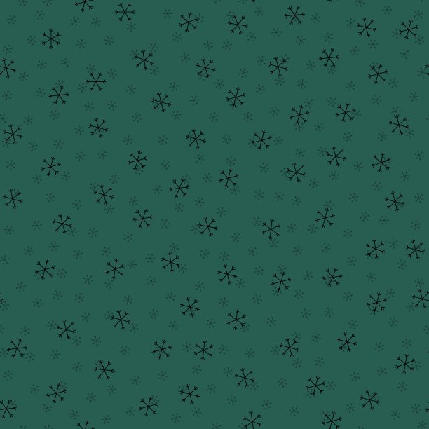 无缝圣诞图案涂鸦与手随意绘制雪花。礼物包装纸，有趣的纺织品印花，设计，装饰，食品包装，背景。新年。光栅副本。绿色、黑色图片下载